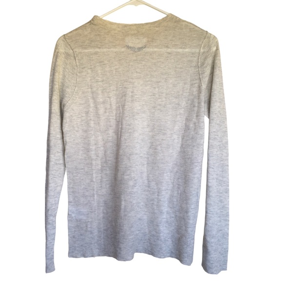 Zadig and Voltaire Sweater with Crystal Wings NWT - Picture 6 of 6